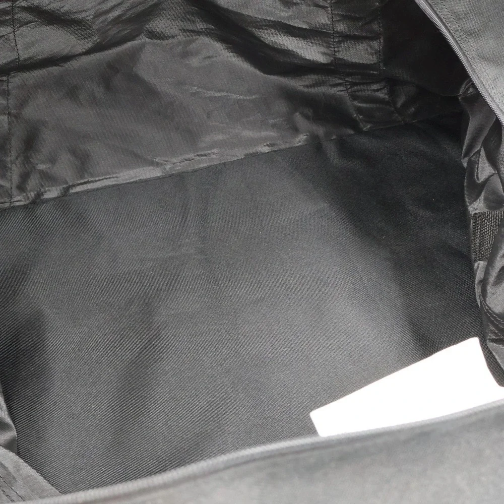 Justin Equine Duffel Bag Large Black Canvas Western Travel Logo
